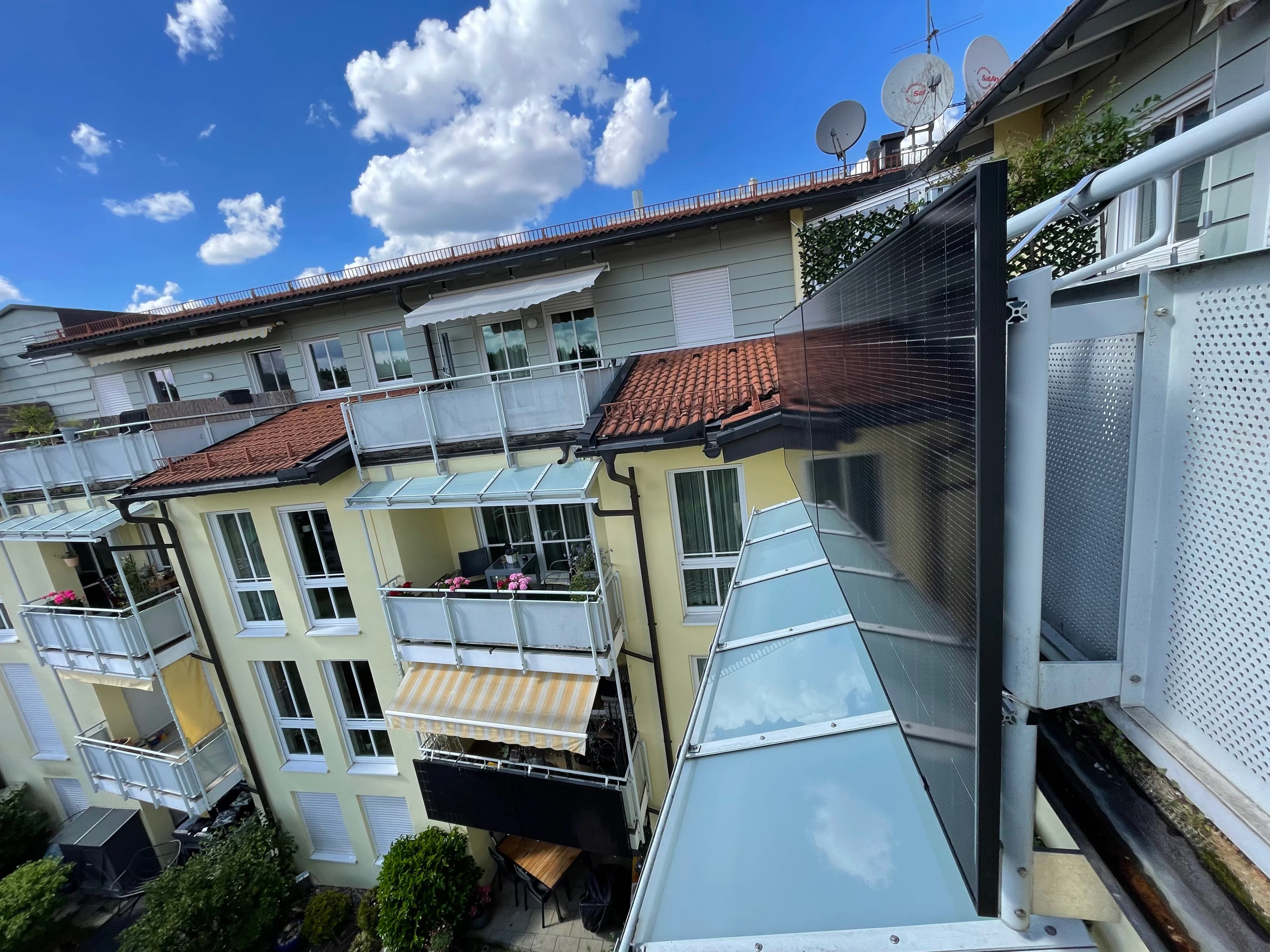 Blechbalkon Projekt 2 Seitenansicht