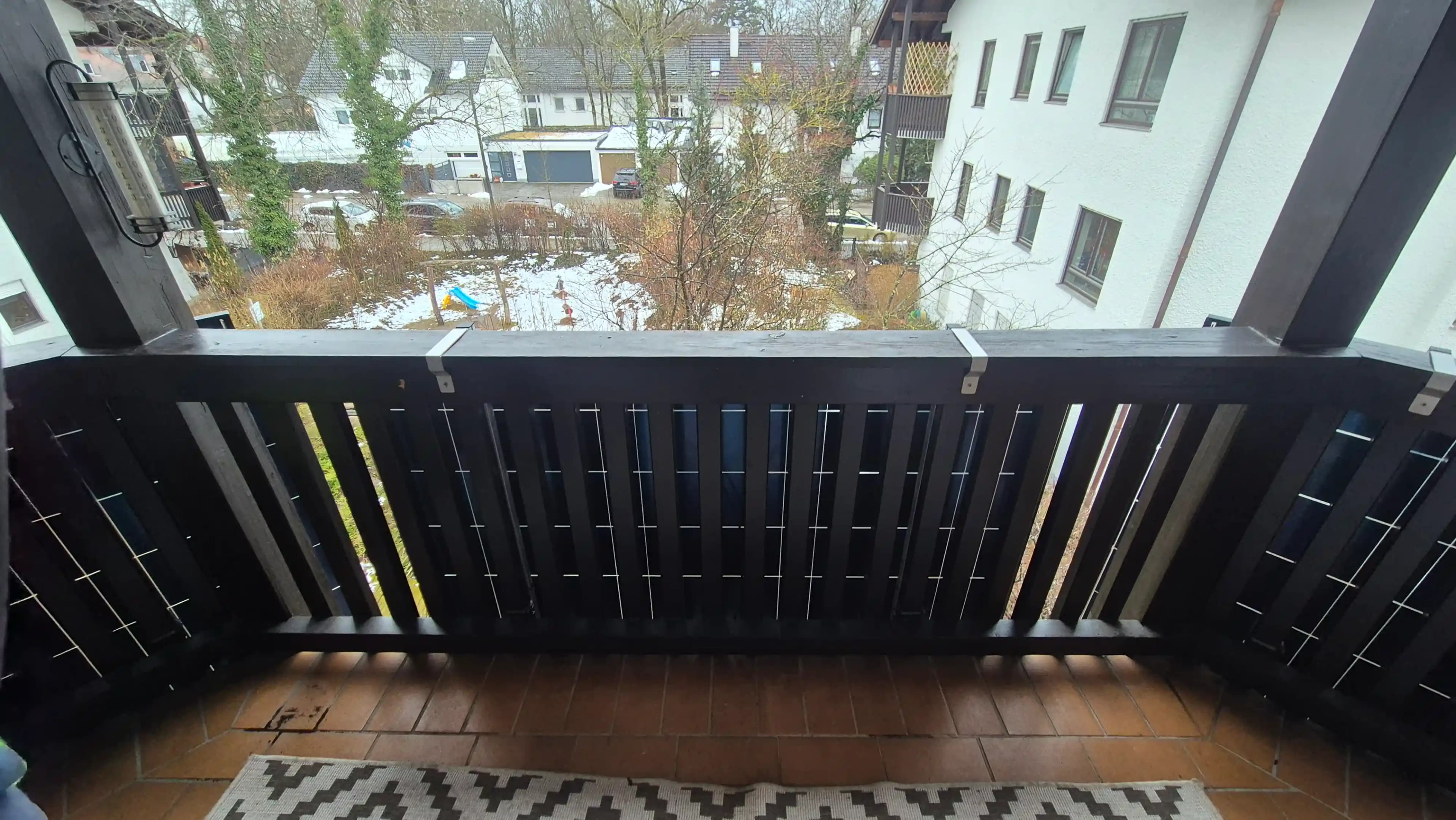 Holzbalkon Projekt 1 Rückansicht