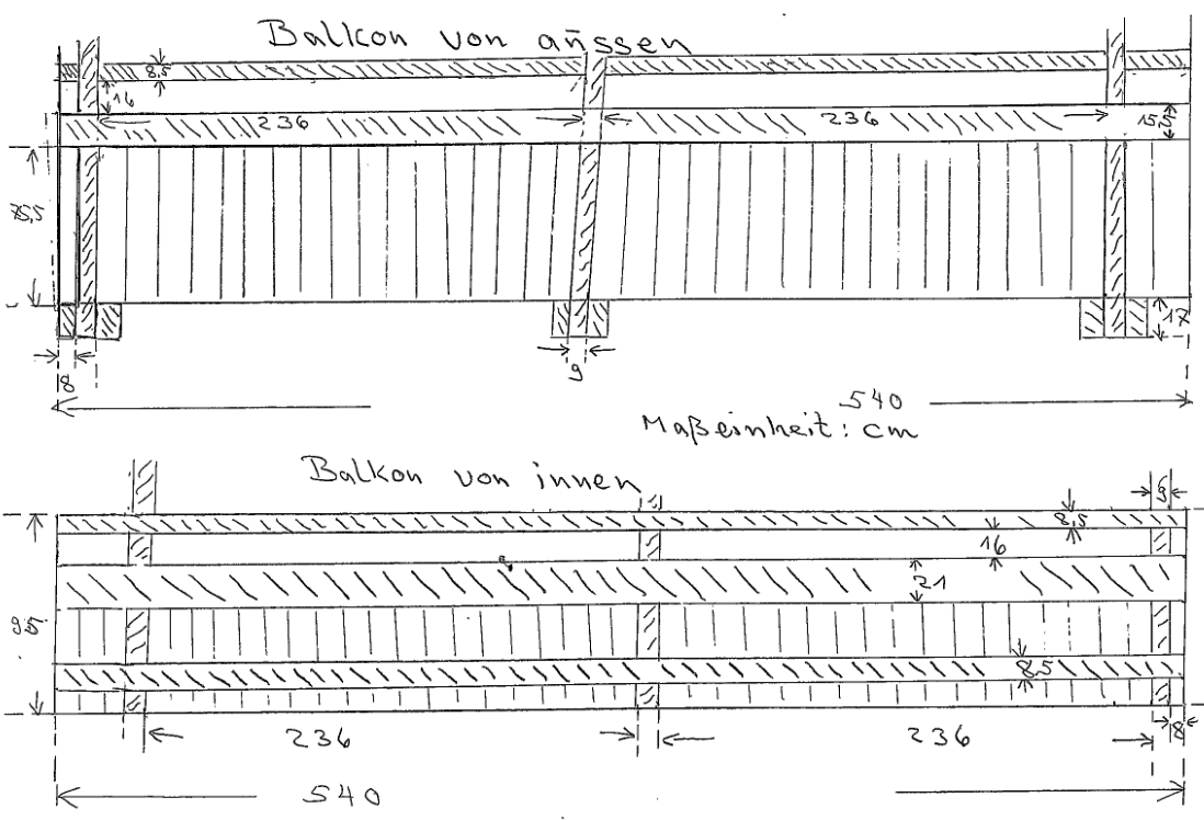 Positives Kundenbeispiel – Holzbalkon (2)